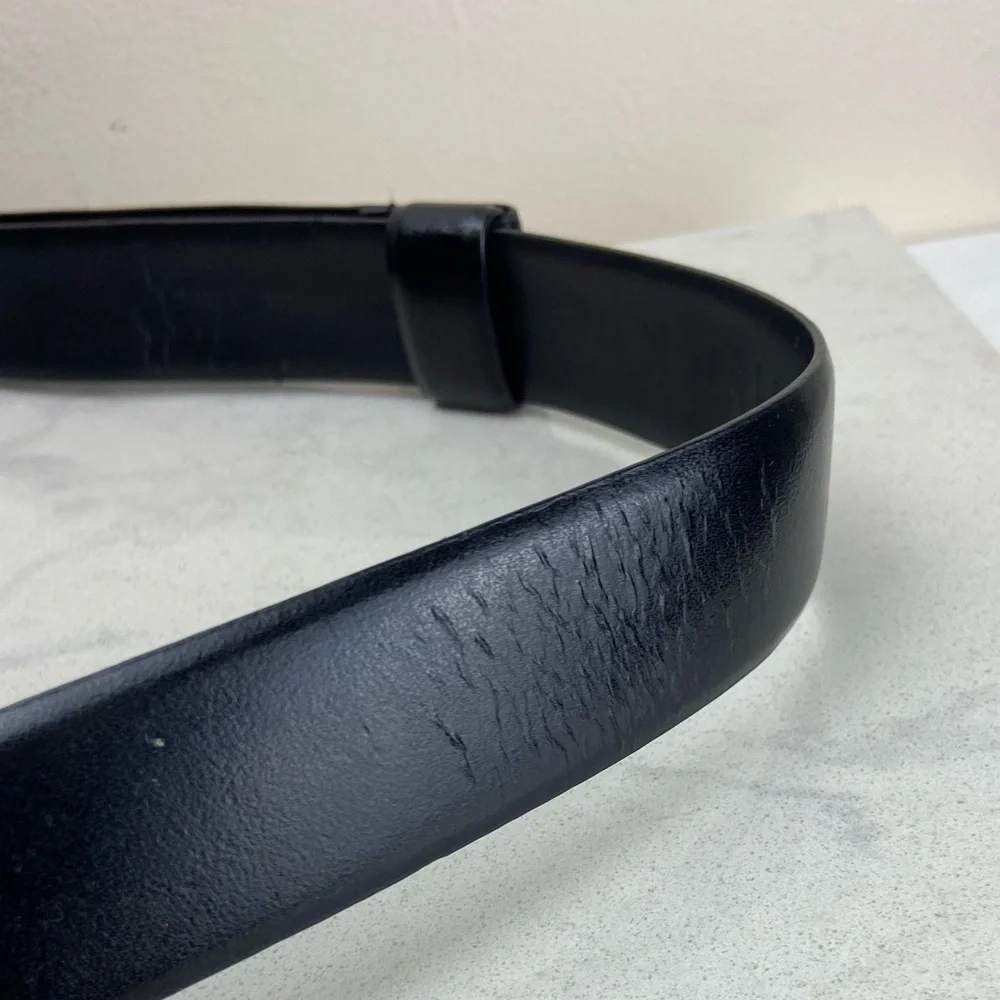 CIPRIANI SILVER HOOK LEATHER BELT